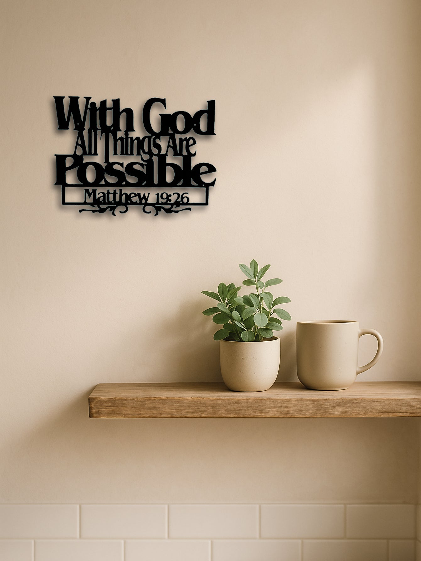 With God All Things Are Possible Wall Art