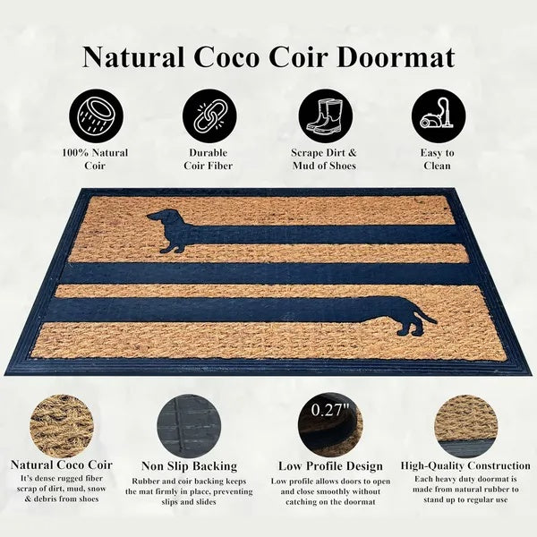 Funny Weiner Dog Non-Slip Door Mat