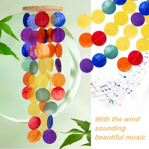 Rainbow Shell Wind Chime