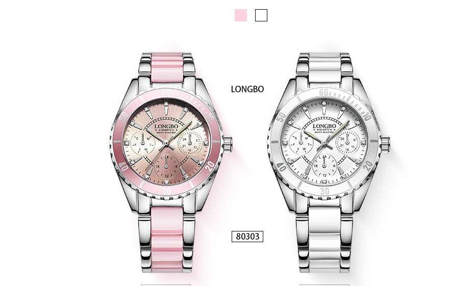 Elegant Blush Pink Ladies Wrist Watch - Exactly Bliss