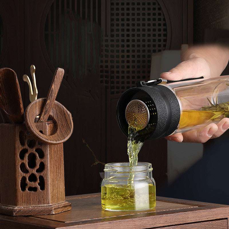 Tea Separation Glass Cup - Exactly Bliss