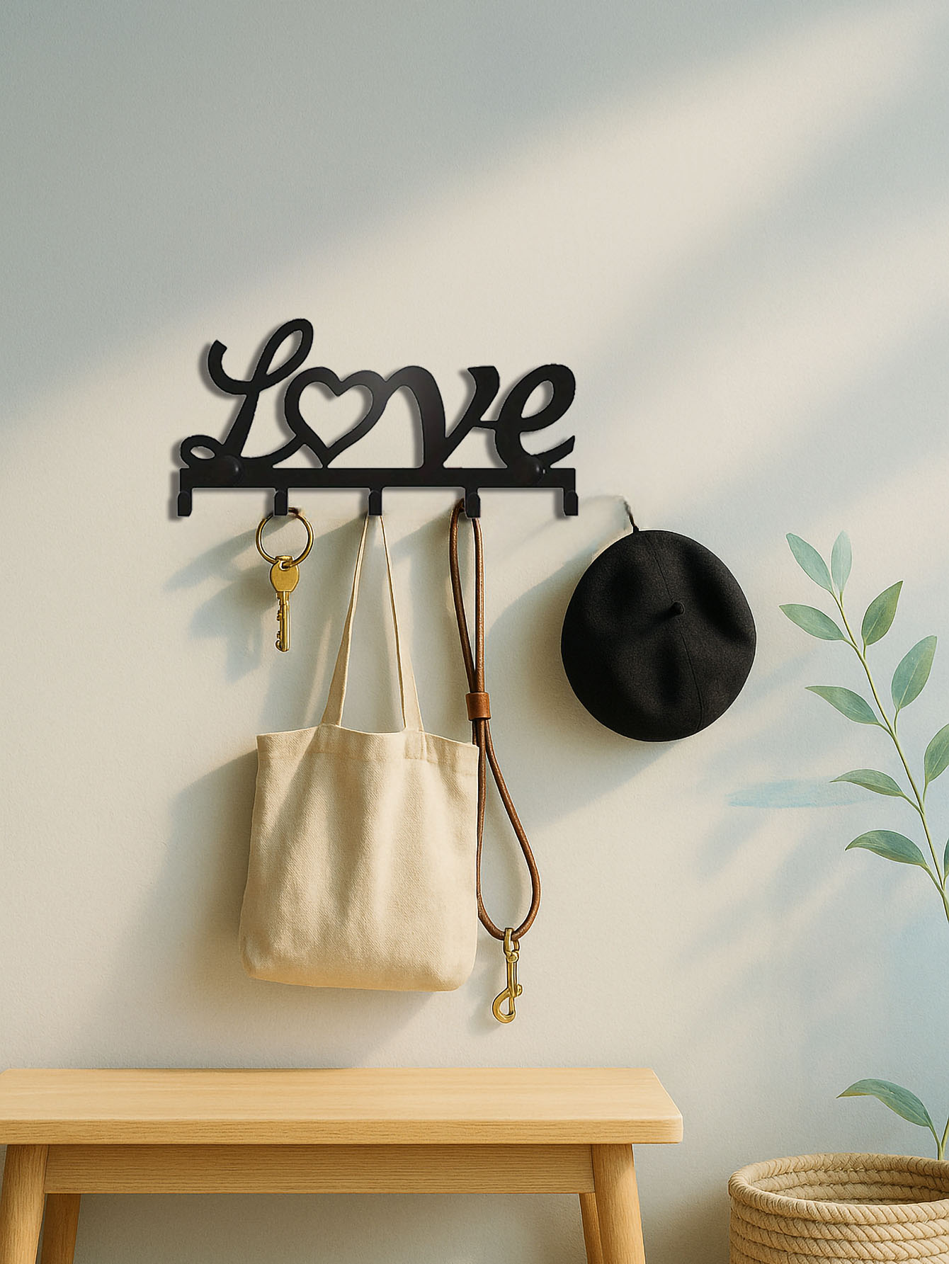 Love Wall Mount w/ Hooks