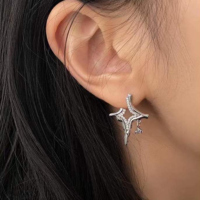 Asterism Rhinestone Earrings - Exactly Bliss