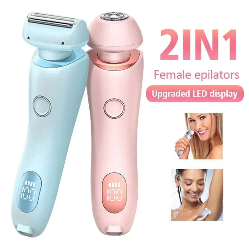 2 - in - 1 Rechargeable Hair Removal Epilator &amp; Trimmer - Exactly Bliss