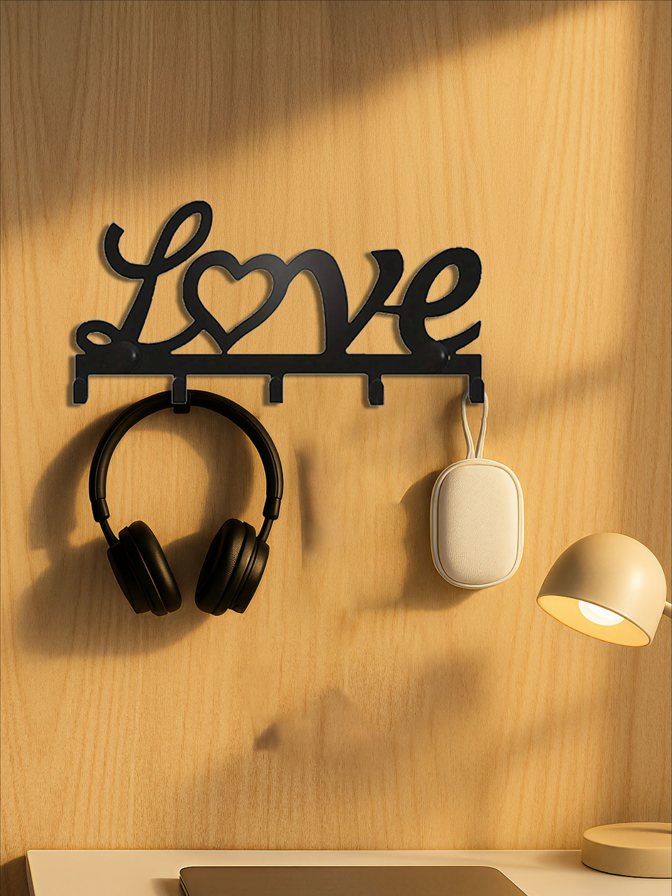 Love Wall Mount w/ Hooks