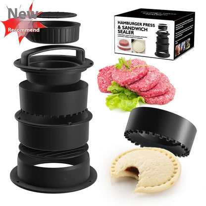 4 - in - 1 Hamburger Press &amp; Sandwich Maker - Exactly Bliss