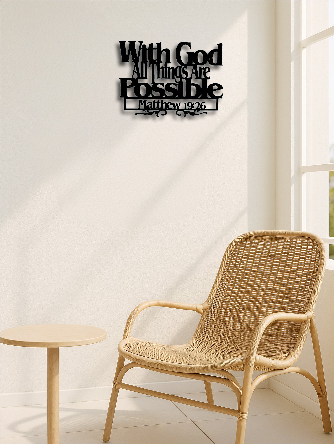 With God All Things Are Possible Wall Art