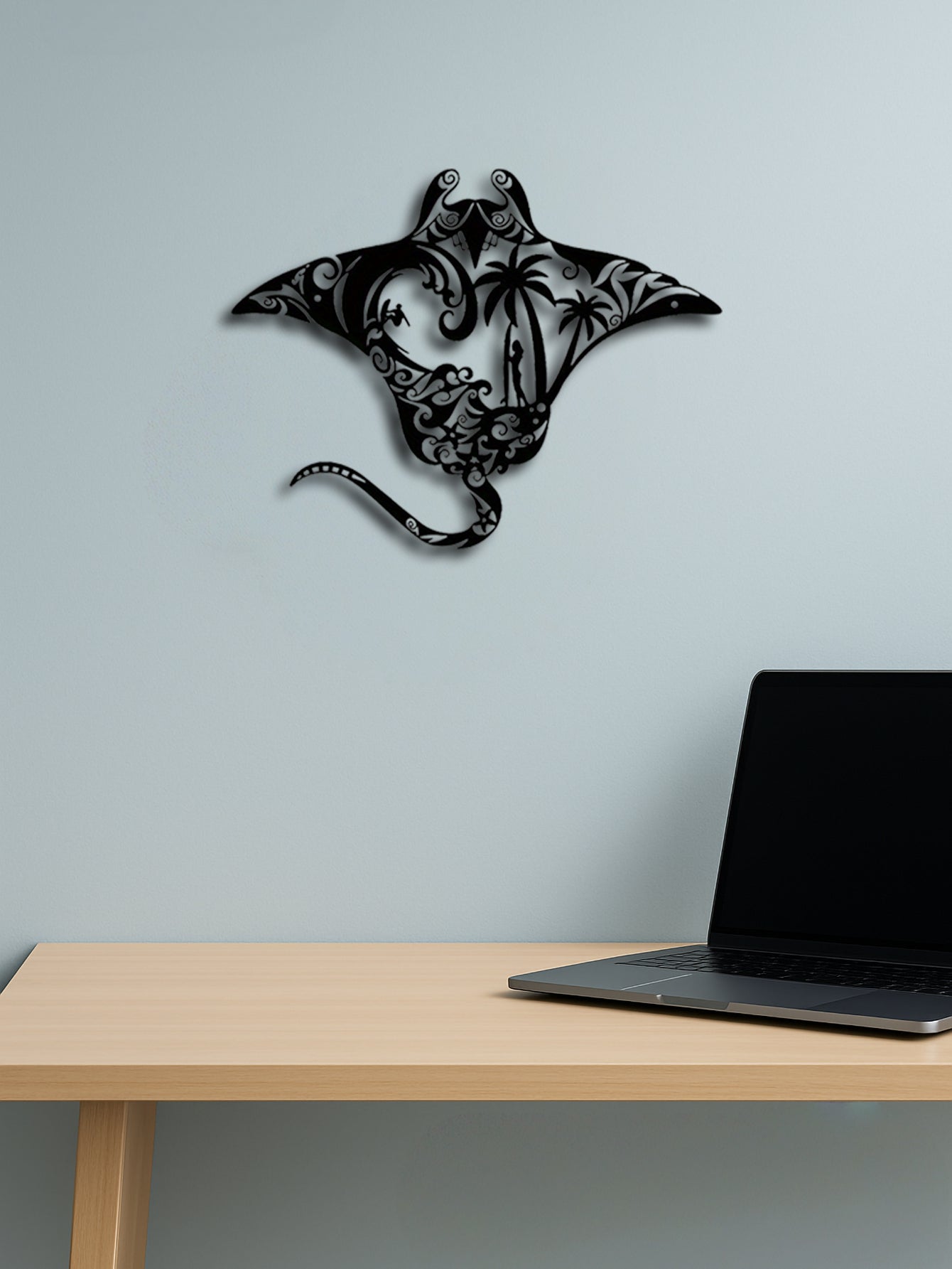 Ocean Vibes Sting Ray Wall Art