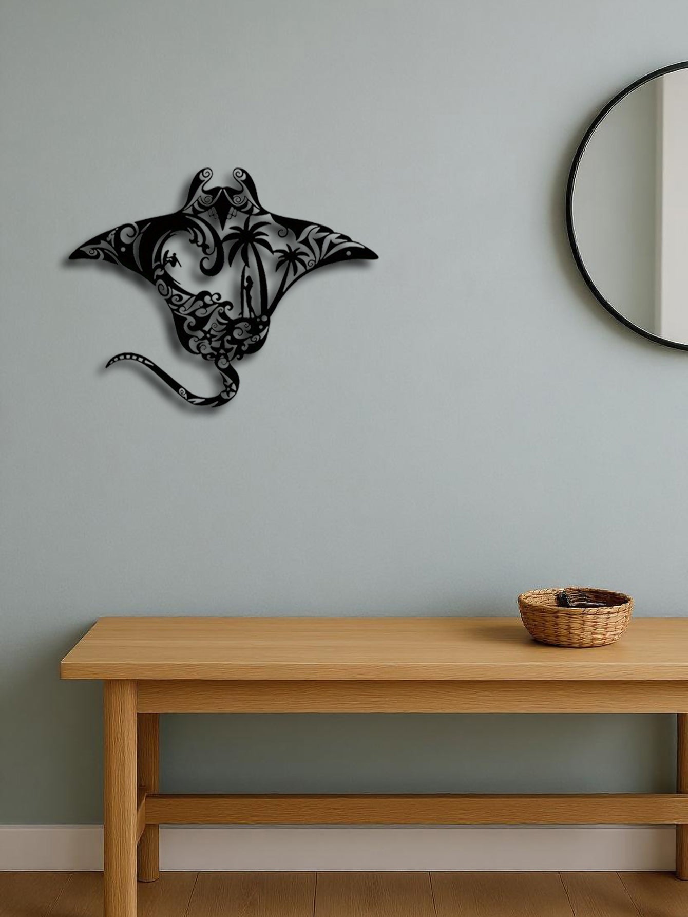Ocean Vibes Sting Ray Wall Art