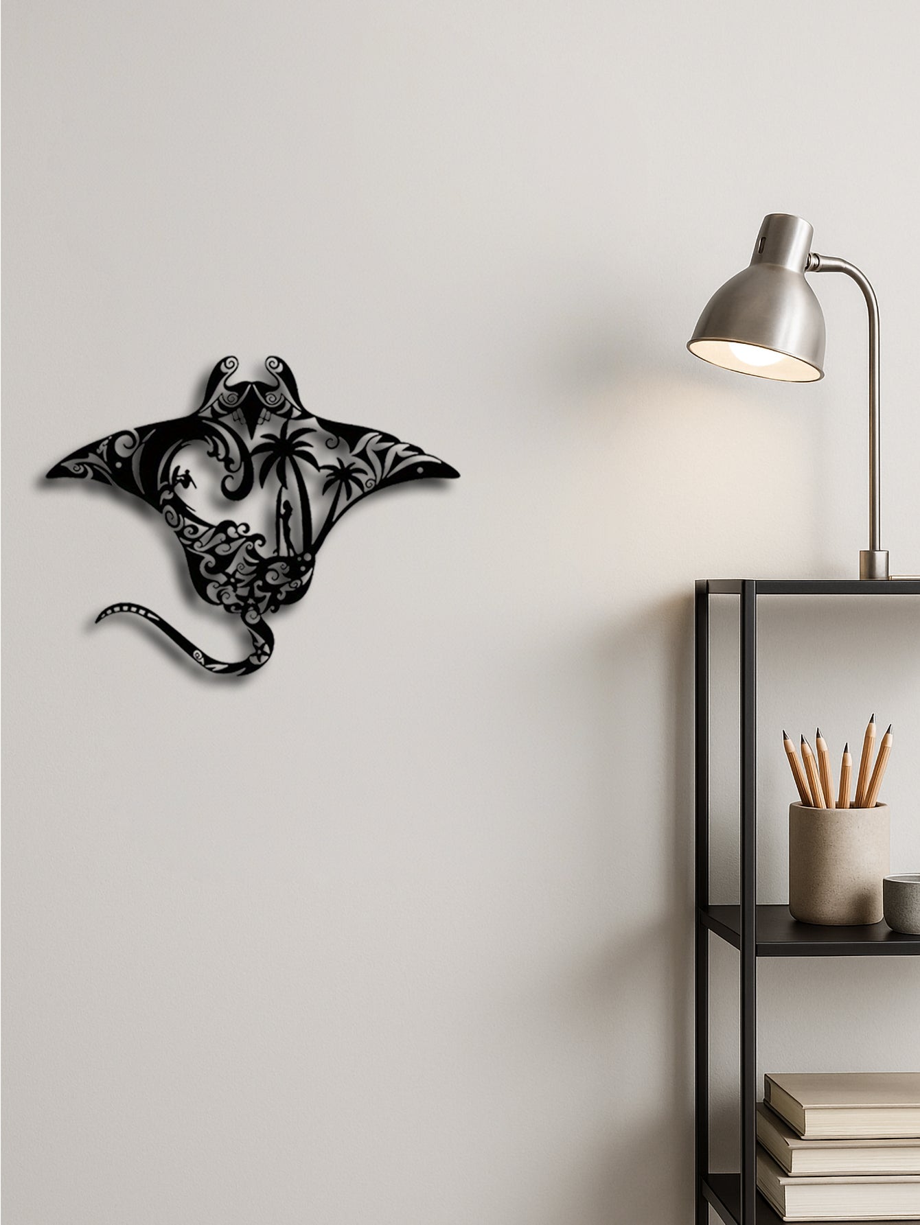 Ocean Vibes Sting Ray Wall Art