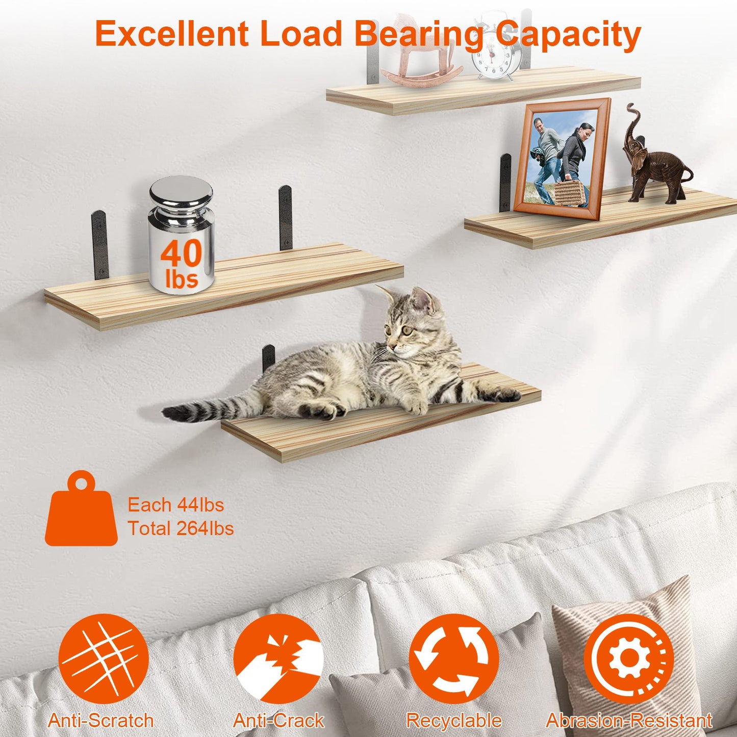 Floating Shelves 6 Piece