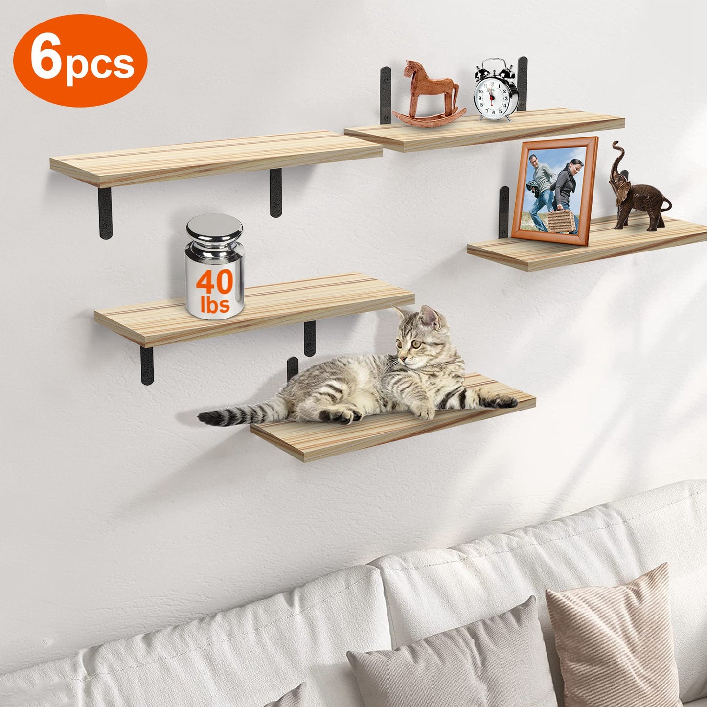 Floating Shelves 6 Piece