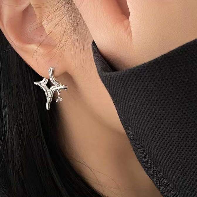 Asterism Rhinestone Earrings - Exactly Bliss