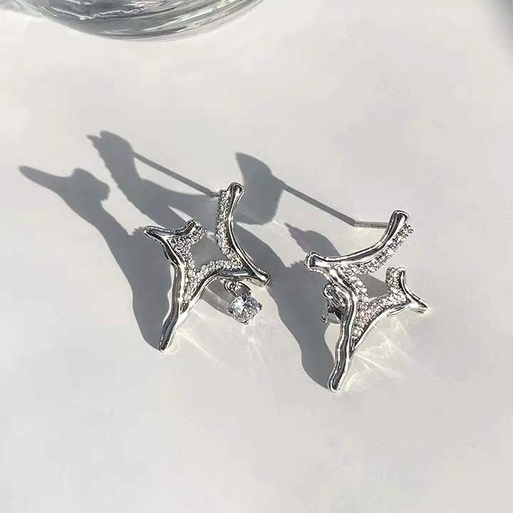 Asterism Rhinestone Earrings - Exactly Bliss