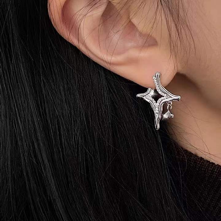 Asterism Rhinestone Earrings - Exactly Bliss