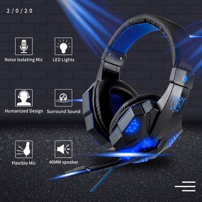 Ultimate Gamer Headset (w/optional LED Lights) - Exactly Bliss