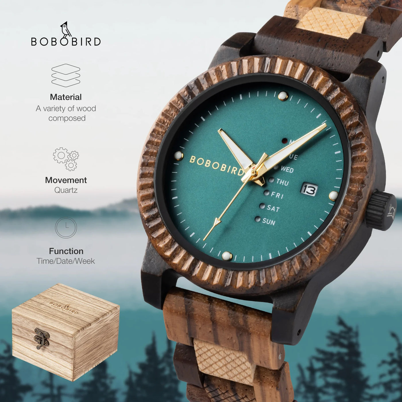 True Gentleman's Wooden Wristwatch - Exactly Bliss