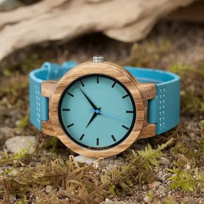 Stylish Wood and Quartz Wristwatch - Exactly Bliss