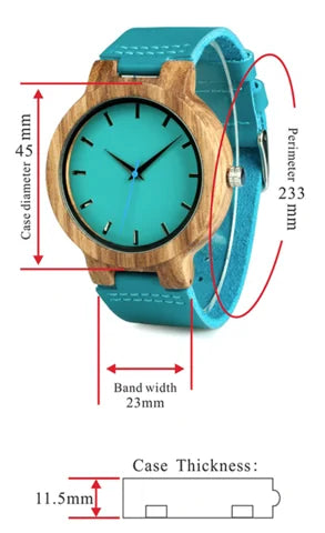 Stylish Wood and Quartz Wristwatch - Exactly Bliss