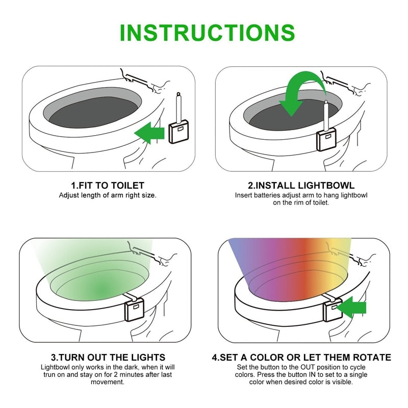 Toilet Night Light - Exactly Bliss