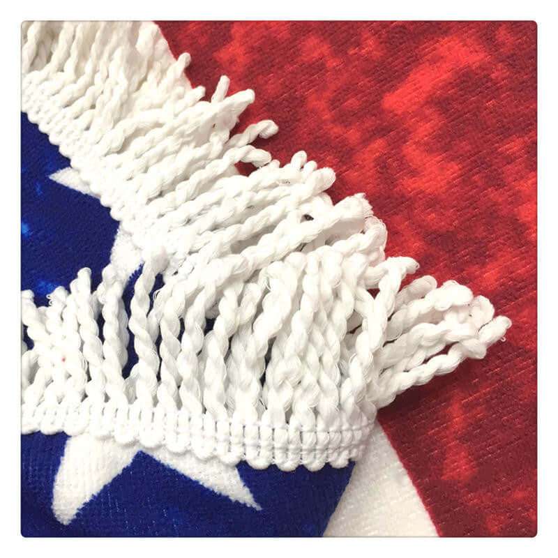 American Flag Beach Mat or Beach Towel - Exactly Bliss