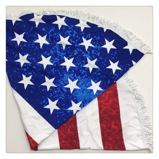 American Flag Beach Mat or Beach Towel - Exactly Bliss