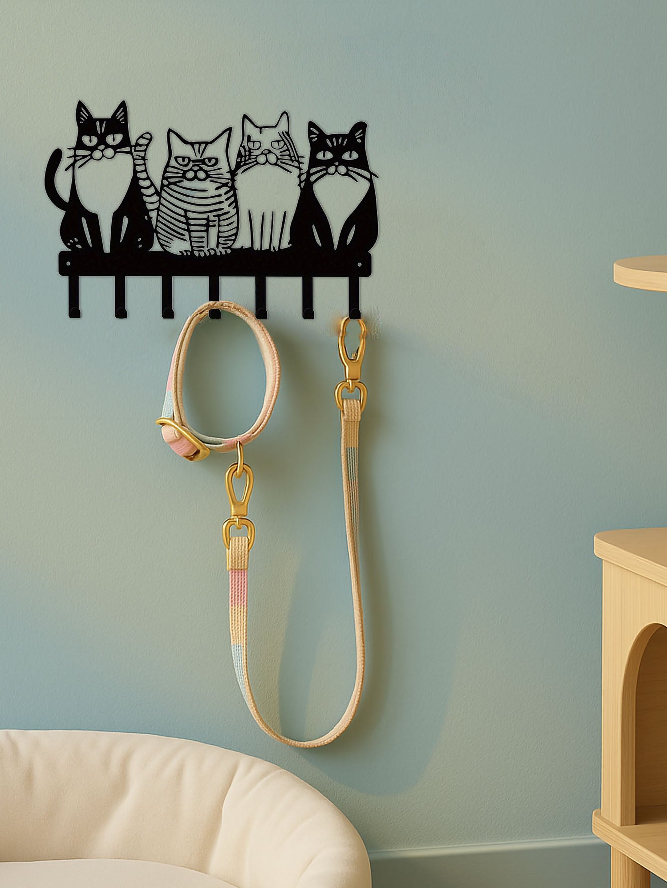 Watching Cats Wall Hooks