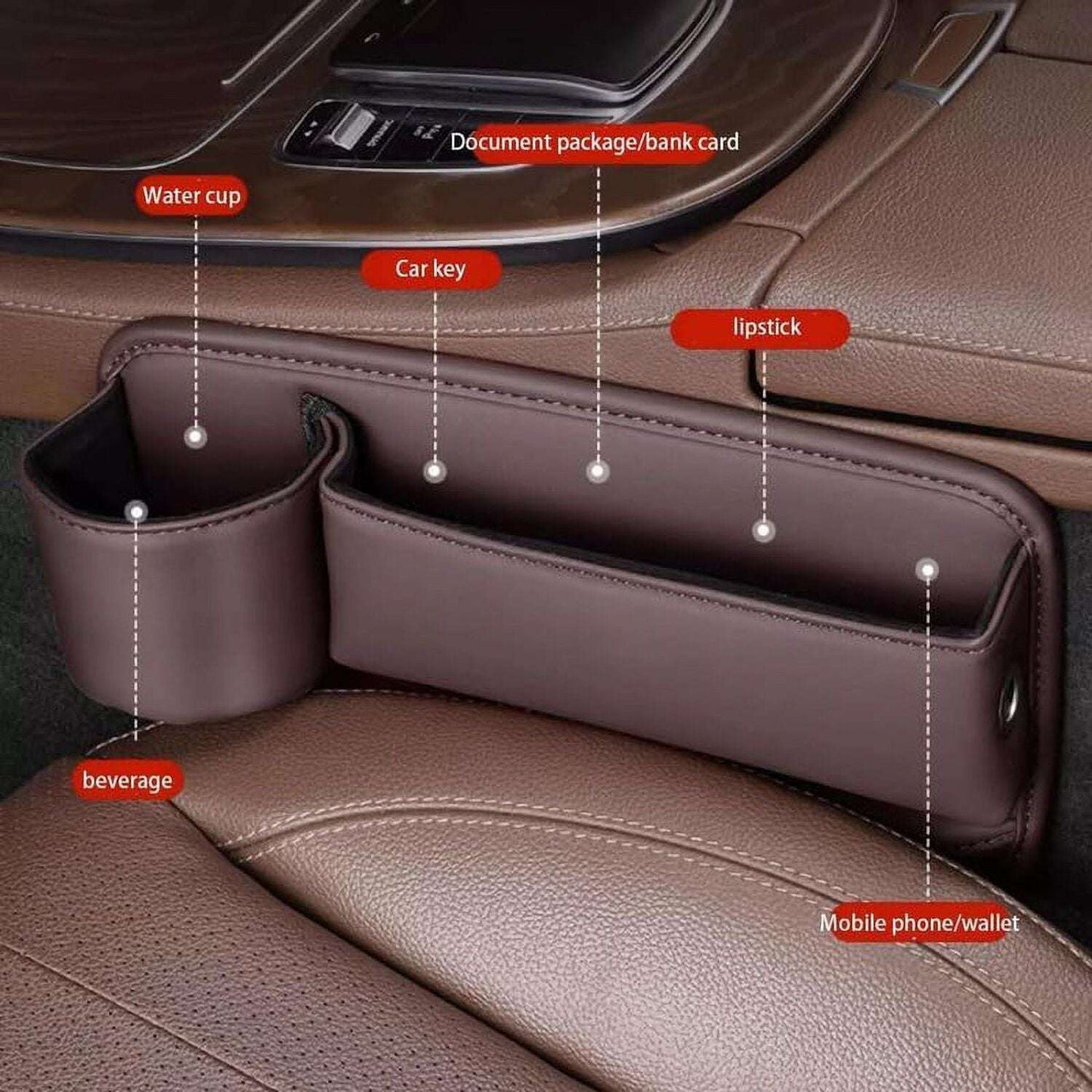 Car Seat Gap Filler with Storage - Exactly Bliss