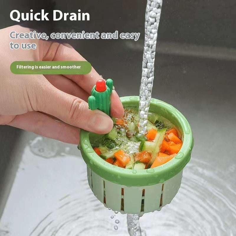 Cute Cactus Sink Strainer Basket - Exactly Bliss