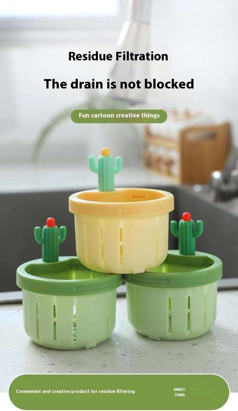 Cute Cactus Sink Strainer Basket - Exactly Bliss