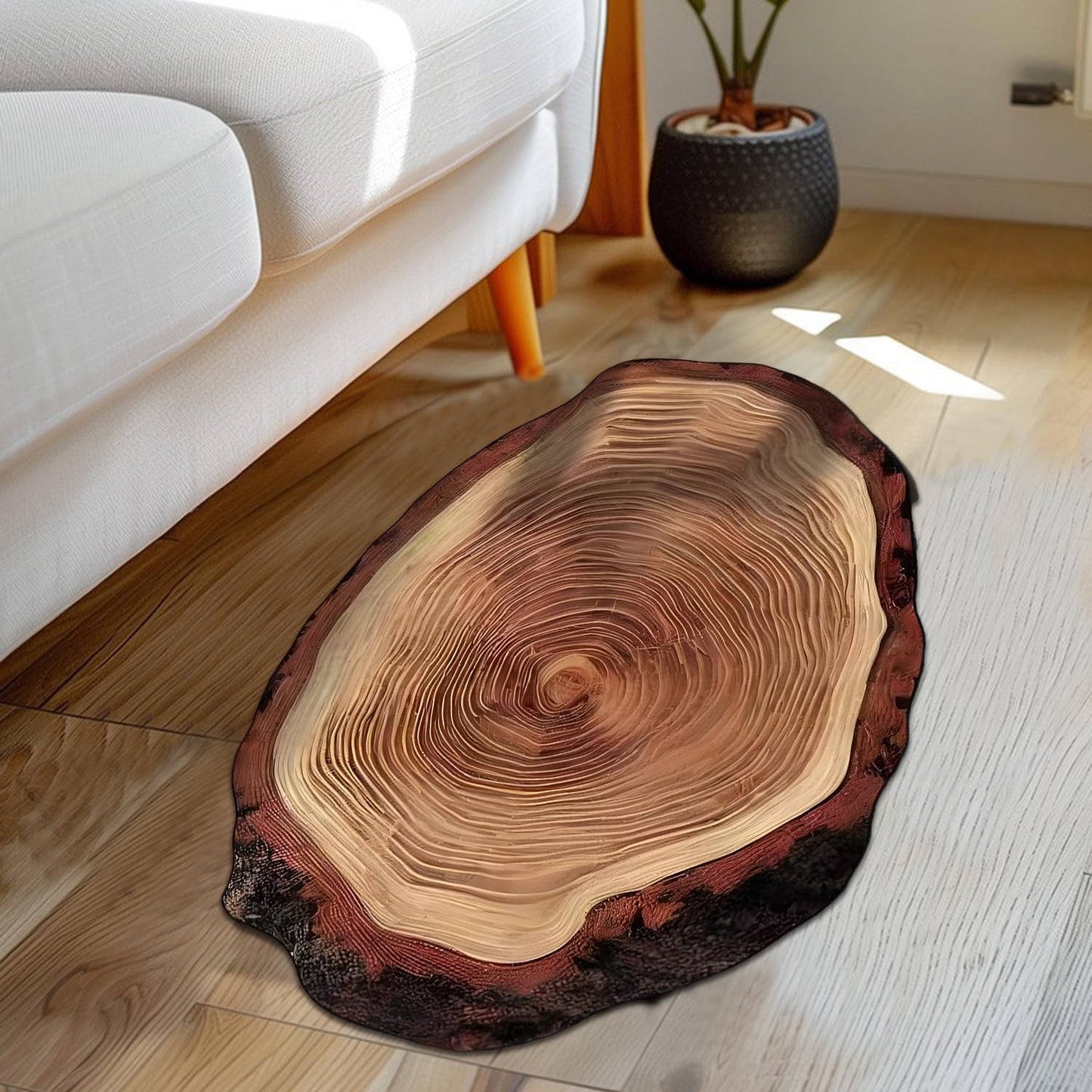 Wood Slice Super Absorbent Rug