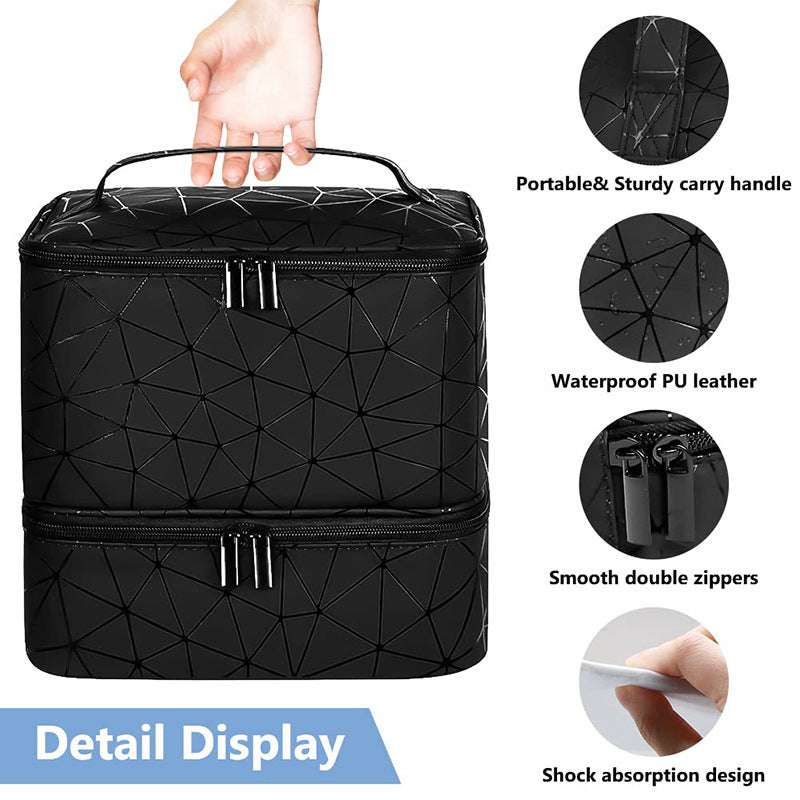 Duel - Layer Make - up Organizer Bag - Exactly Bliss
