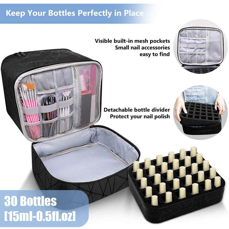 Duel - Layer Make - up Organizer Bag - Exactly Bliss