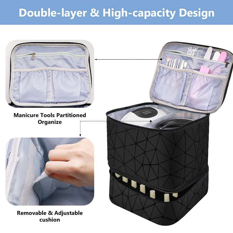 Duel - Layer Make - up Organizer Bag - Exactly Bliss