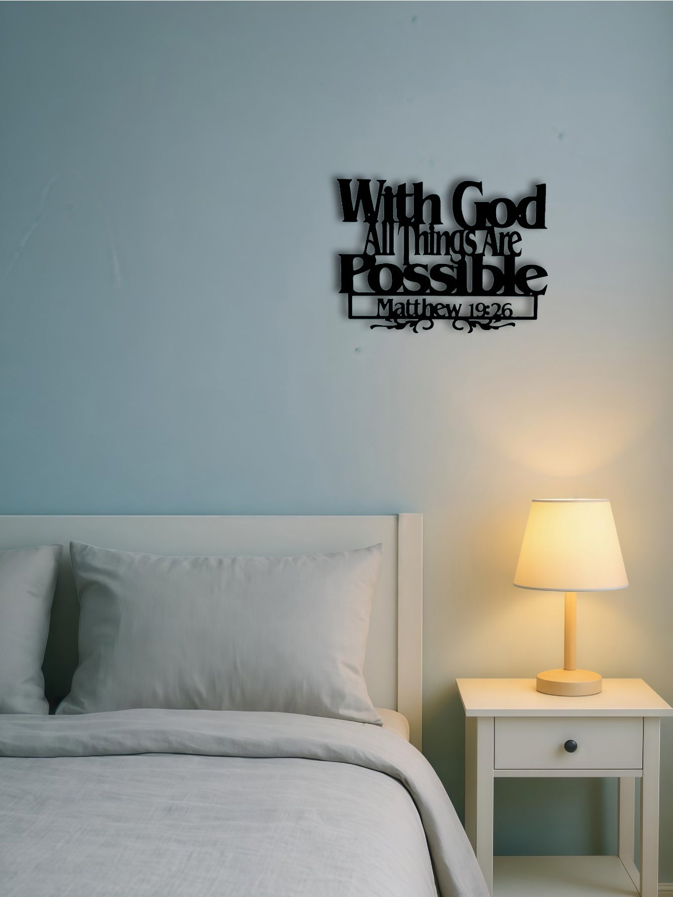 With God All Things Are Possible Wall Art