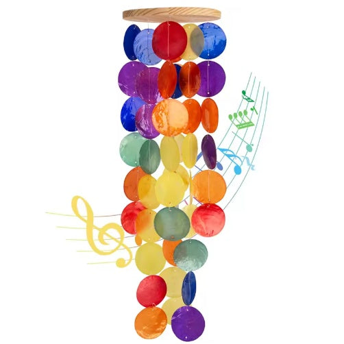Rainbow Shell Wind Chime