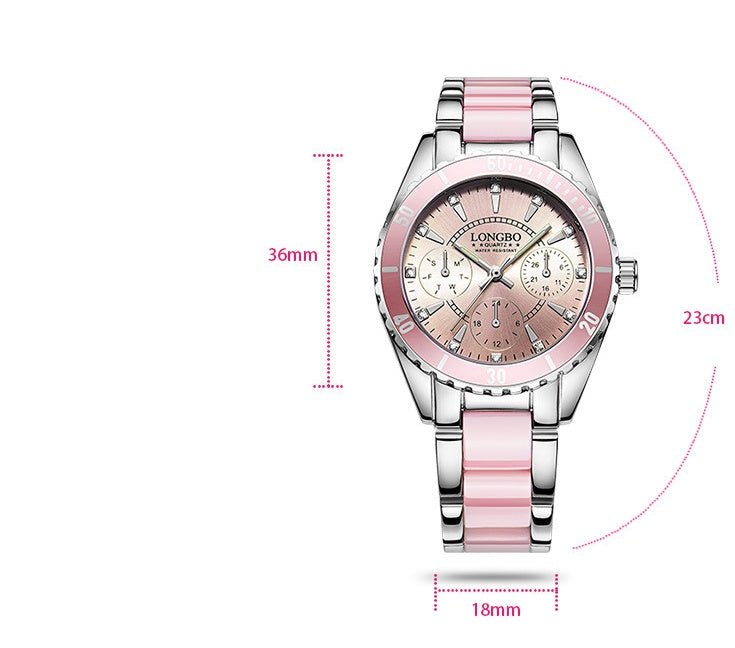 Elegant Blush Pink Ladies Wrist Watch - Exactly Bliss
