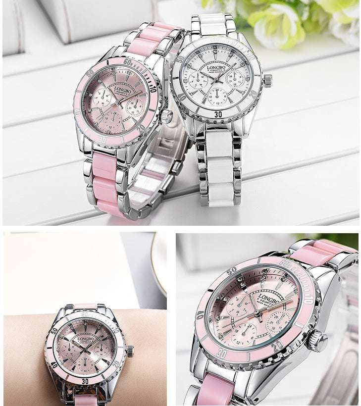 Elegant Blush Pink Ladies Wrist Watch - Exactly Bliss