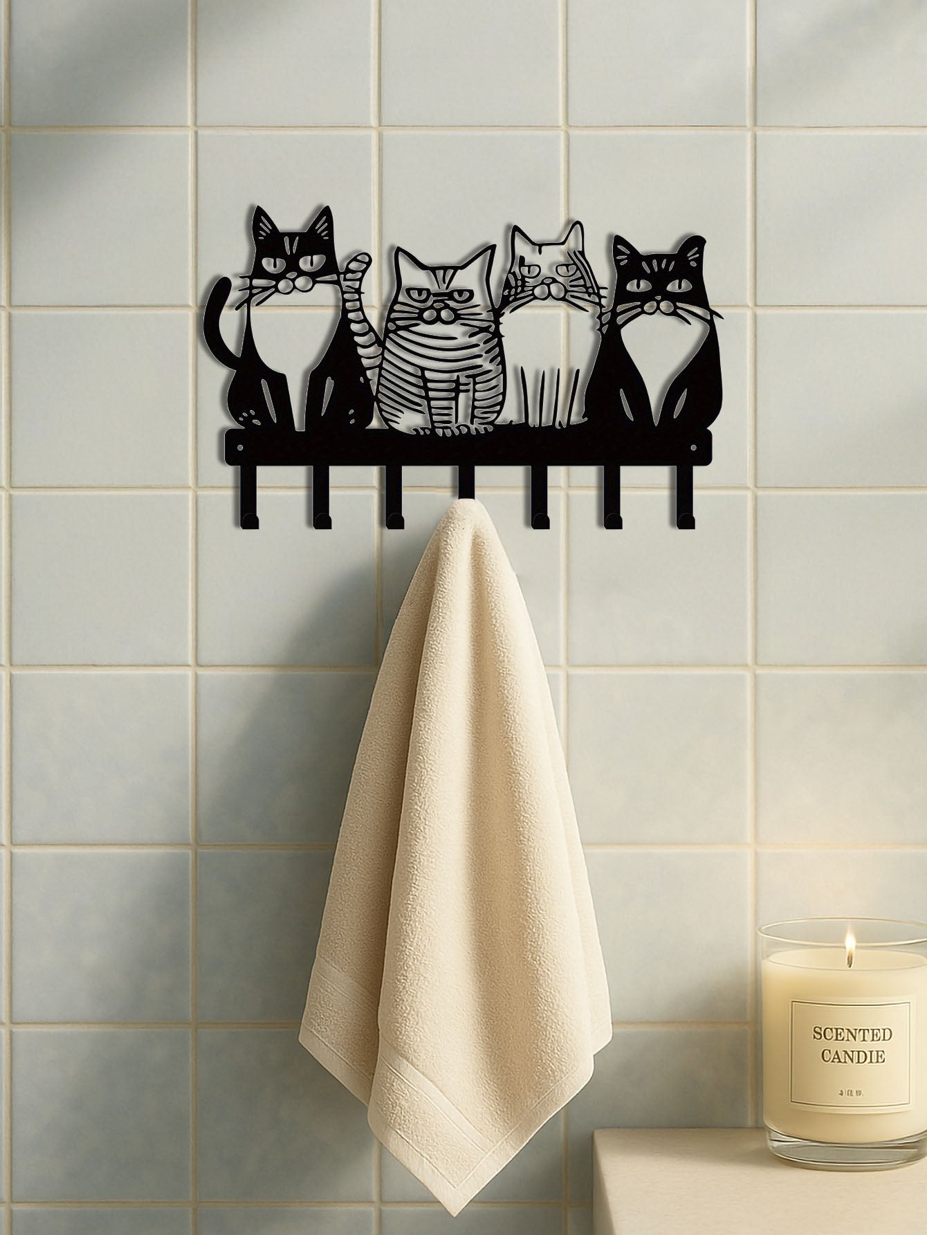 Watching Cats Wall Hooks