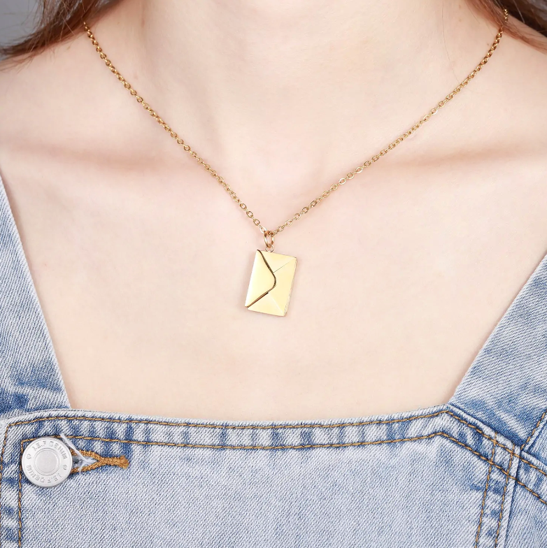 Envelope Necklace - Exactly Bliss