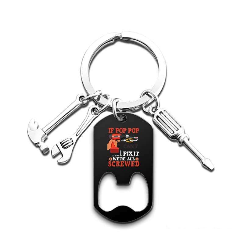 Father's Day Metal Keychain Bottle Opener - Exactly Bliss