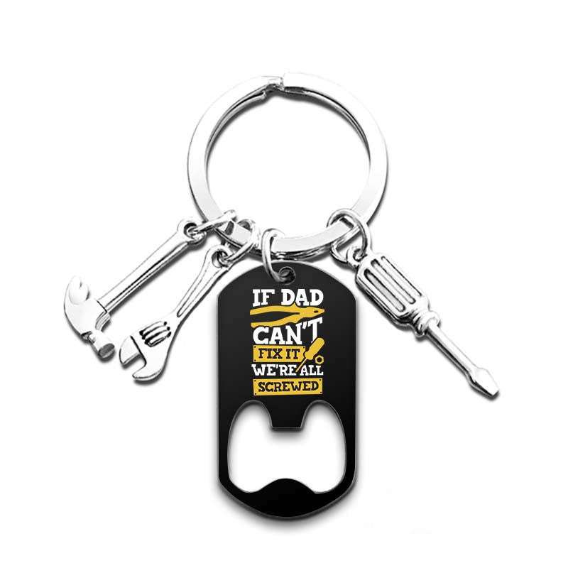 Father's Day Metal Keychain Bottle Opener - Exactly Bliss