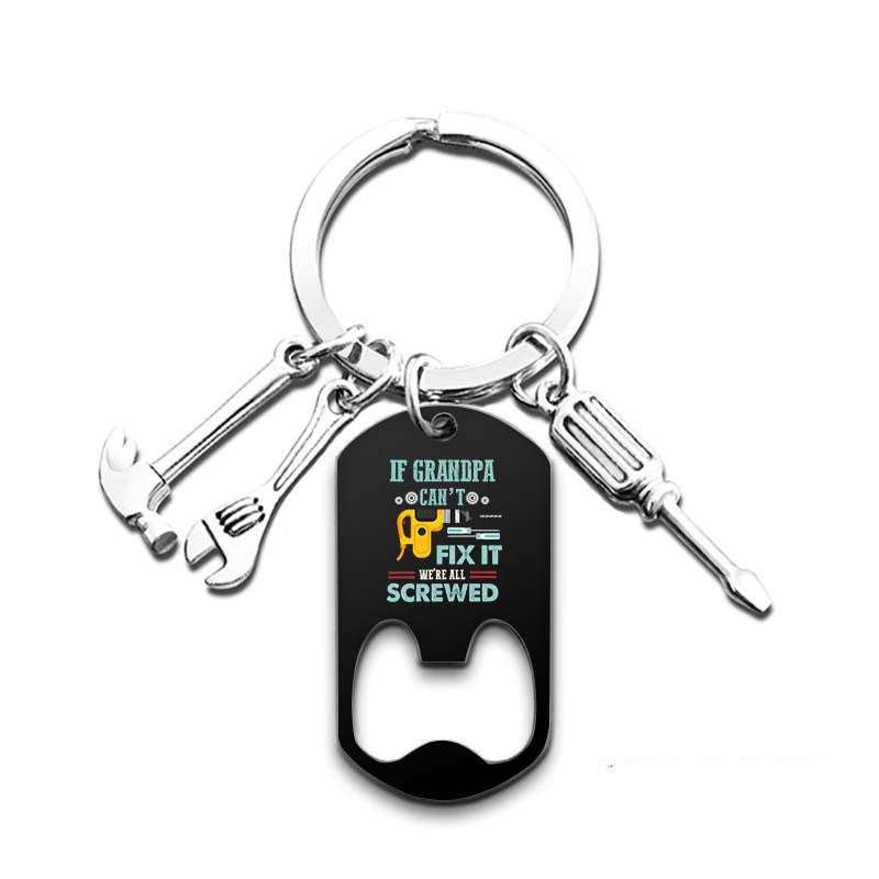 Father's Day Metal Keychain Bottle Opener - Exactly Bliss