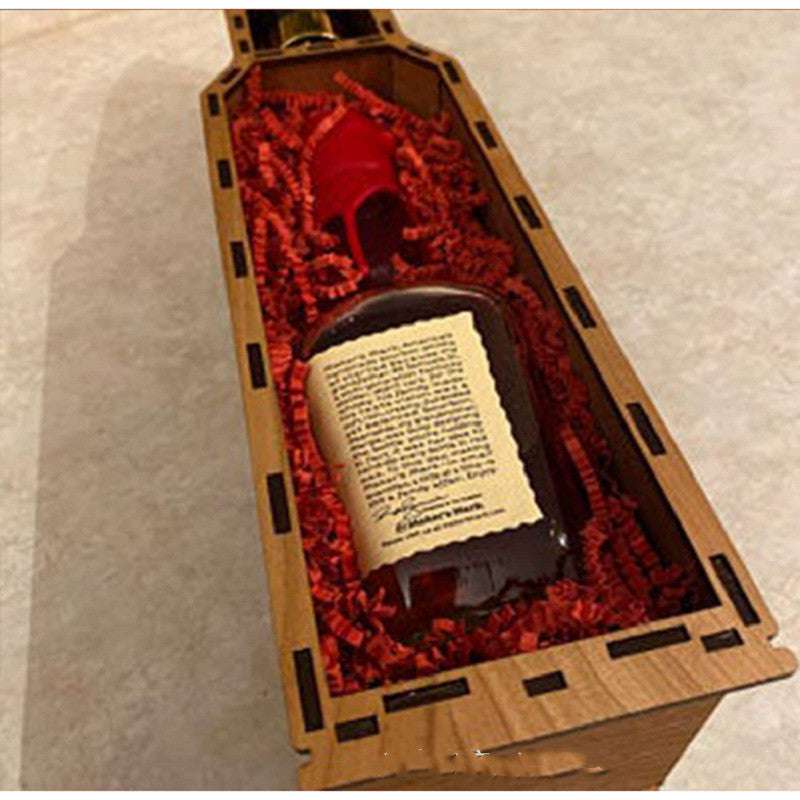 Fathers Day Red Wine Wooden Gift Box - Exactly Bliss