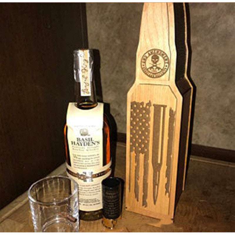 Fathers Day Red Wine Wooden Gift Box - Exactly Bliss