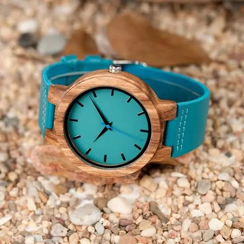 Stylish Wood and Quartz Wristwatch - Exactly Bliss