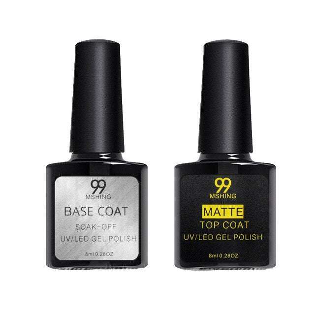 Gel Base, Top and Matte Top Coat Set - Exactly Bliss