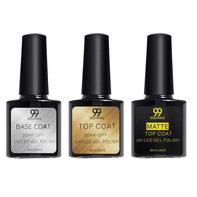 Gel Base, Top and Matte Top Coat Set - Exactly Bliss