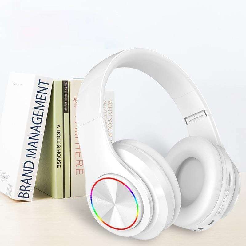 LED Wireless Bluetooth Gaming Headphones with TF Card Support - Exactly Bliss