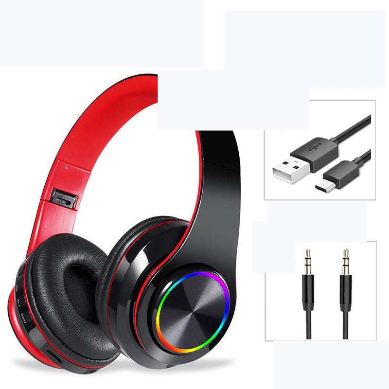 LED Wireless Bluetooth Gaming Headphones with TF Card Support - Exactly Bliss